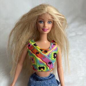 1999 Sit 'N Style Barbie Redressed Mattel‎ Fashion Doll Vintage 90s